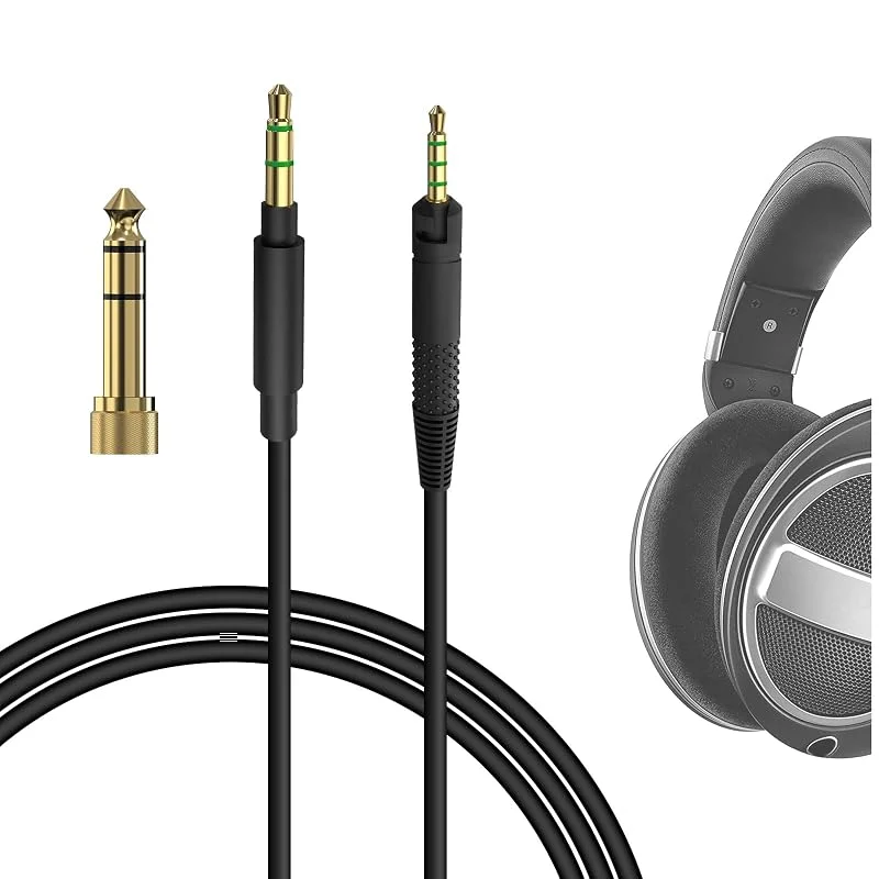 Geekria ljudkabel kompatibel med Sennheiser HD 620S, 599, 599SE, 598, 598SE, 560S, 400PRO, 579, 569, 550, 505 hörlurar, 3, 5 mm till 2, 5 mm ersättningsstereo-sladd (5, 6 ft, 1, 7 m) — Hörlurar och ljud