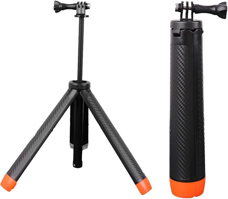 4 i 1 Selfie Stick-stativ, Vattentät Indragbar Flytande Selfie Monopod för 13 12 11 10 9 8 för 5 Pro 4, 3, för X4, 3 Ace Pro 2 och Most Action-kameror — Mobil och surfplatta