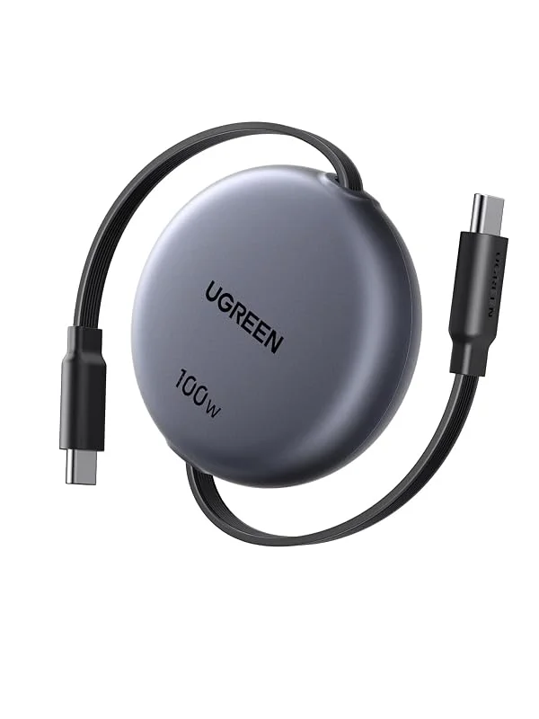 UGREEN USB-C-kabel 100W 1M laddkabel USB-C-snabbladdkabel indragbar — Mobil och surfplatta