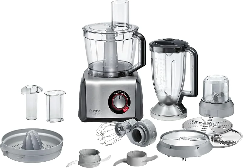 Bosch MultiTalent 8 MC812M844 Matberedare med tillbehör, Svart, Silver, 3, 9 L — Kök & Hushåll