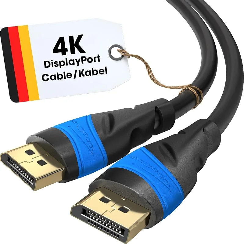 KabelDirekt – 8K DisplayPort Kabel – 5m — Datortillbehör