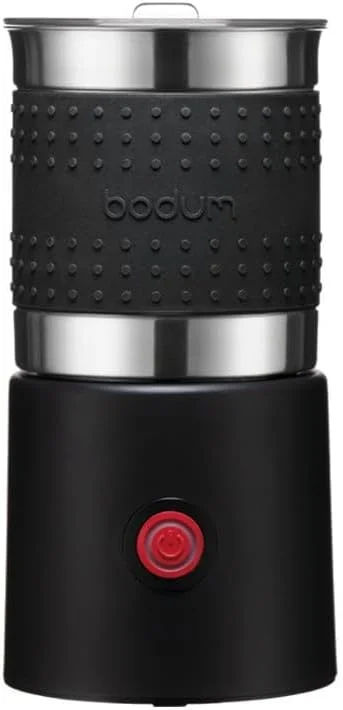 Bodum 11901-01EURO Bistro elektrisk uppvärmd mjölkskummare 600 W, avtagbar rostfri skål, svart — Kök & Hushåll
