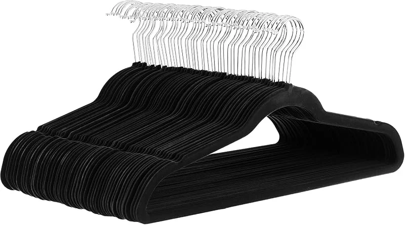 Amazon Basics sammetshängare för kostymer, svart, 30-pack — Kök & Hushåll