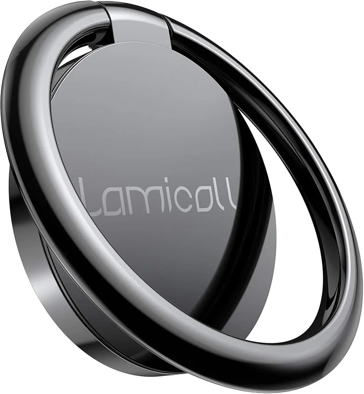 Lamicall Telefon Ringhållare, Telefonstativ - Universellt Stativ, Hållare för iPhone 12 Mini, 12 Pro Max, 11 Pro Xs Max X 8 7 6S Plus, HUAWEI, Samsung S10 S9 S8, andra 4-8 tums Smartphones - Svart — Mobil och surfplatta