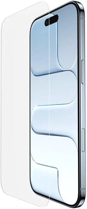 Belkin ScreenForce UltraGlass 2 Skärmskydd för iPhone Air, reptåligt stötskydd med medföljande monteringsform för applicering utan luftbubblor, återvunnet glas som testats för 9H Hardness — Mobil och surfplatta