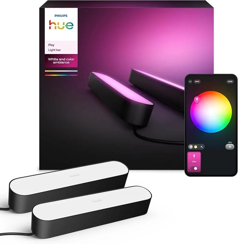 Philips Hue Play Light Bar, 2-pack, Svart — Smarta hem