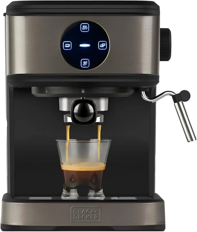 BLACK+DECKER BXCO850E Kaffemaskin, Svart, Silver, 1, 5 L — Kök & Hushåll