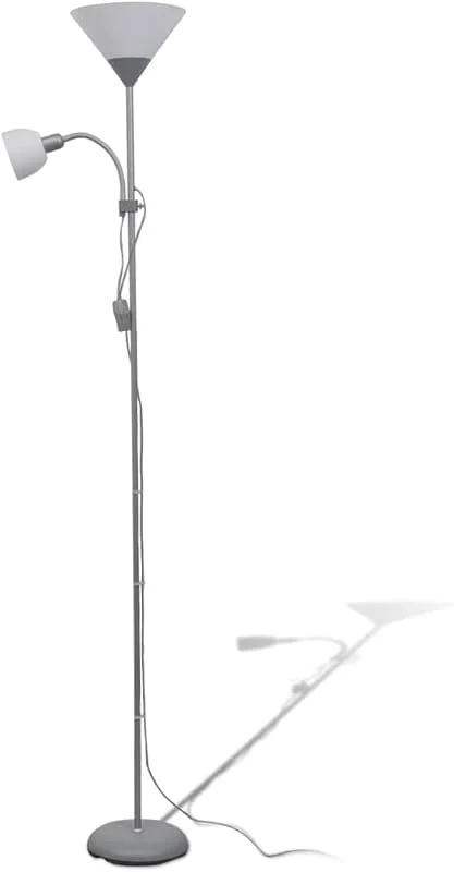 vidaXL Golvlampa grå — Smart belysning