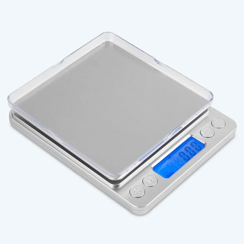 Mafiti MK200 Digital köksvåg i rostfritt stål, 0, 1 g, 3kg, Multifunktionell livsmedelsvåg, Köksvikt (silver) — Kök & Hushåll