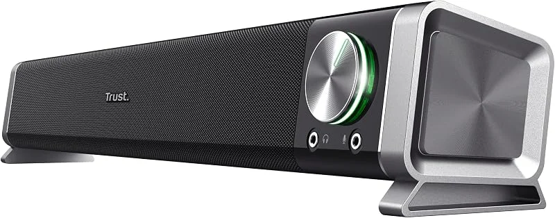 Trust Asto PC Soundbar, USB-driven högtalarsats med 12 W toppeffekt, svart — Hörlurar och ljud