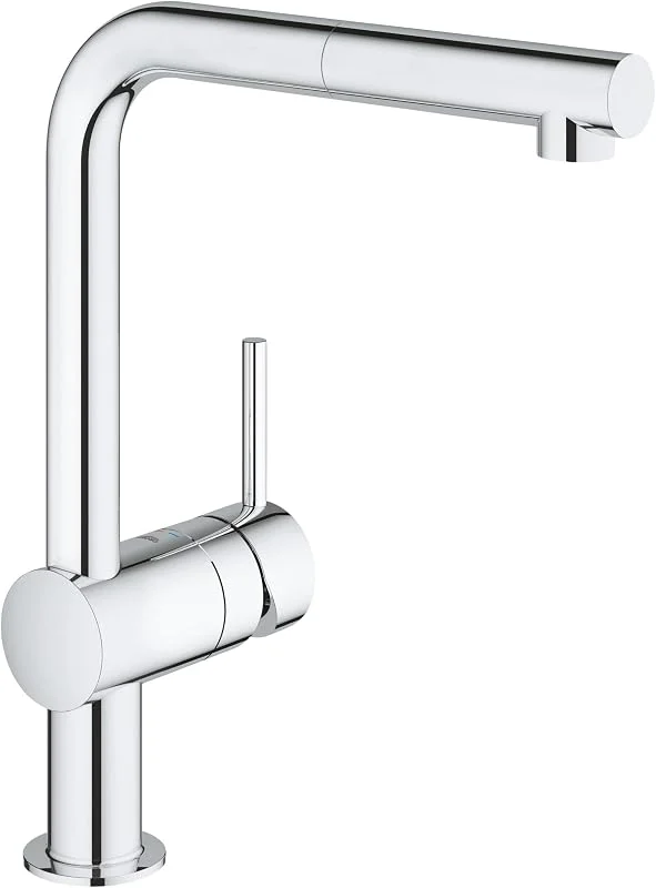 Grohe Minta Köksblandare med PULL-OUT-pip, Krom, L-storlek — Kök & Hushåll