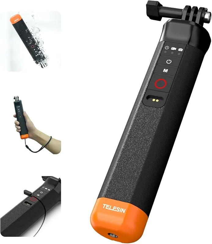 TELESIN Flytande selfiepinne med Bluetooth-fjärrkontroll för GoPro 13-8 — Mobil och surfplatta