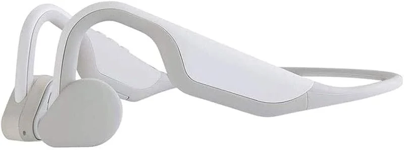 Bone Conduction hörlurar, trådlösa sport headset med mikrofon öppen öron hörlurar för jogging, löpning, gym (Color : White) — Hörlurar och ljud