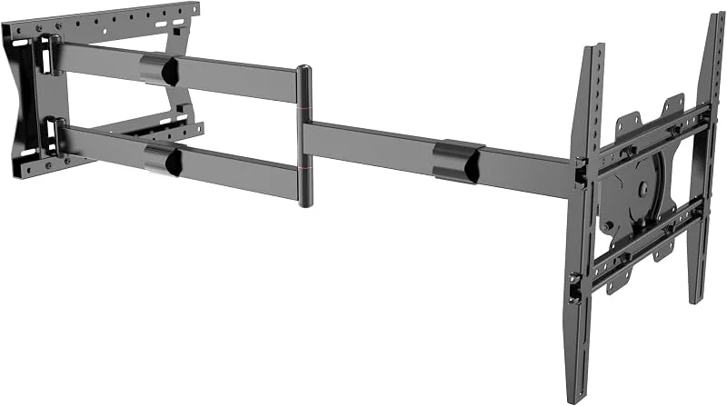 Nanook 2120 Långärmad TV-väggfäste för 42-75-tums, Extra Långt Utdrag Upp Till 120 cm, Stark Fullt Rörlig Hållare, Lastkapacitet 40 kg, Vridbar 180°, Max. VESA 400 x 400 — TV och streaming