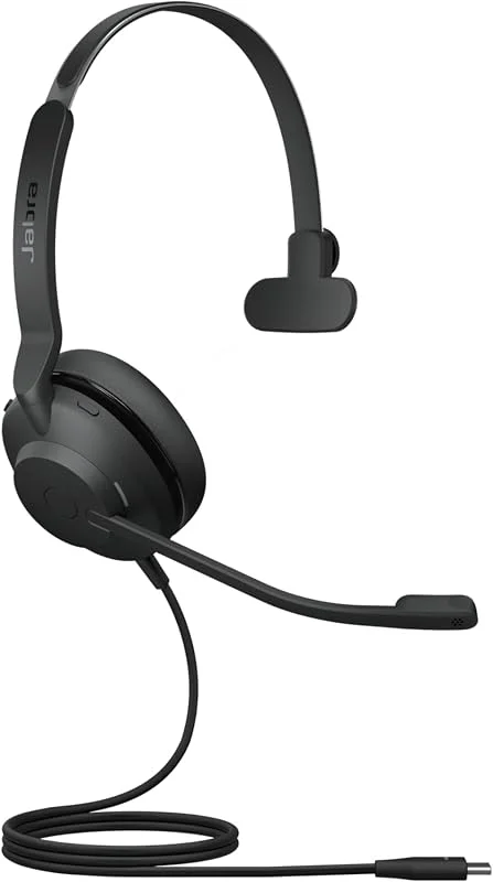 Jabra Evolve2 30 Hörlurar - Noise Cancelling UC Certifierade Mono Headset med två mikrofoner - USB-C kabel - svart — Hörlurar och ljud
