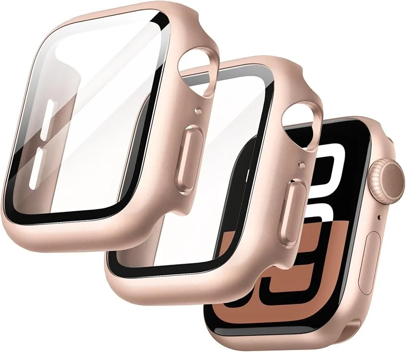 JETech Fodral med Skärmskydd för Apple Watch Series 11, 10 46mm, Rosa Guld — Mobil och surfplatta