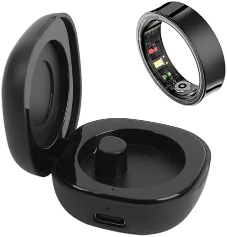 Smart Ring Charging Case, trådlös laddare med magnetisk laddningsport, 200 MAh bärbar laddare för R02 R03 R06 R11M R8 H01 R02 SR05, upp till 10 gånger med full effekt — Mobil och surfplatta