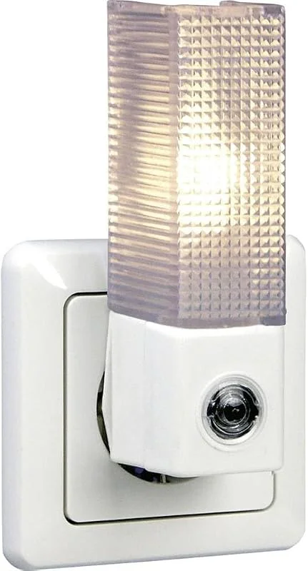REV nattlampa, LED-nattlampa automatisk skymning, 5 lysdioder, 10 lux, vit — Smart belysning