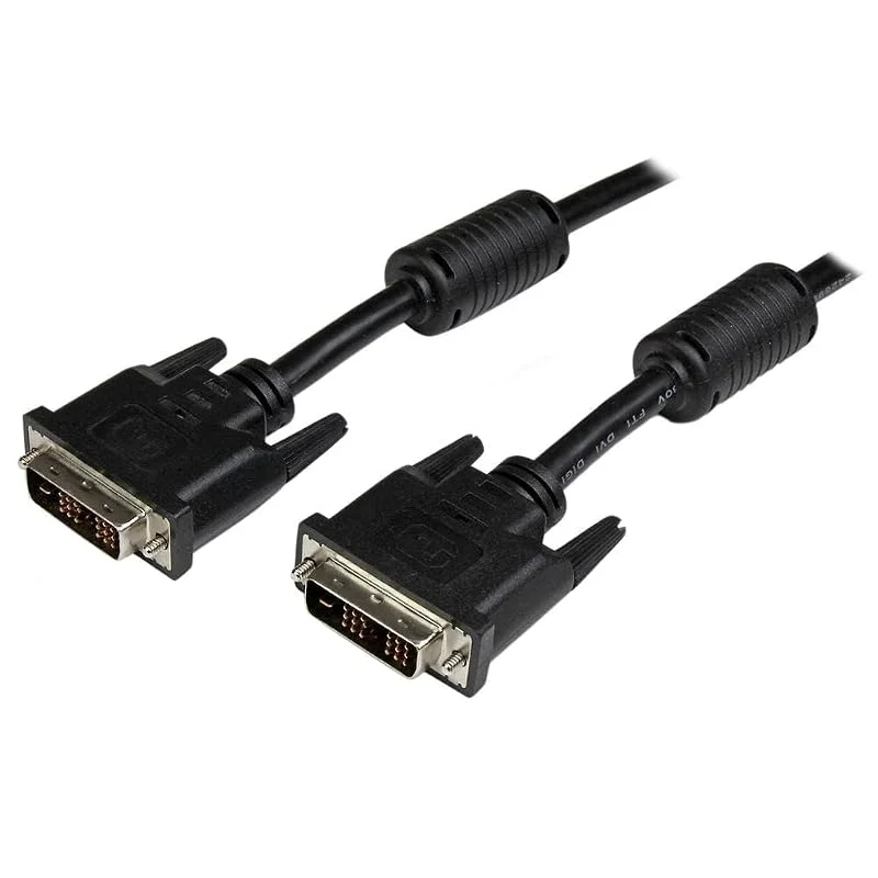 StarTech.com 3 m DVI-D enkel länkkabel, M, st, DVI skärmkabel, 1920 x 1200, DVI-anslutningskabel, anslutningskabel svart — Datortillbehör