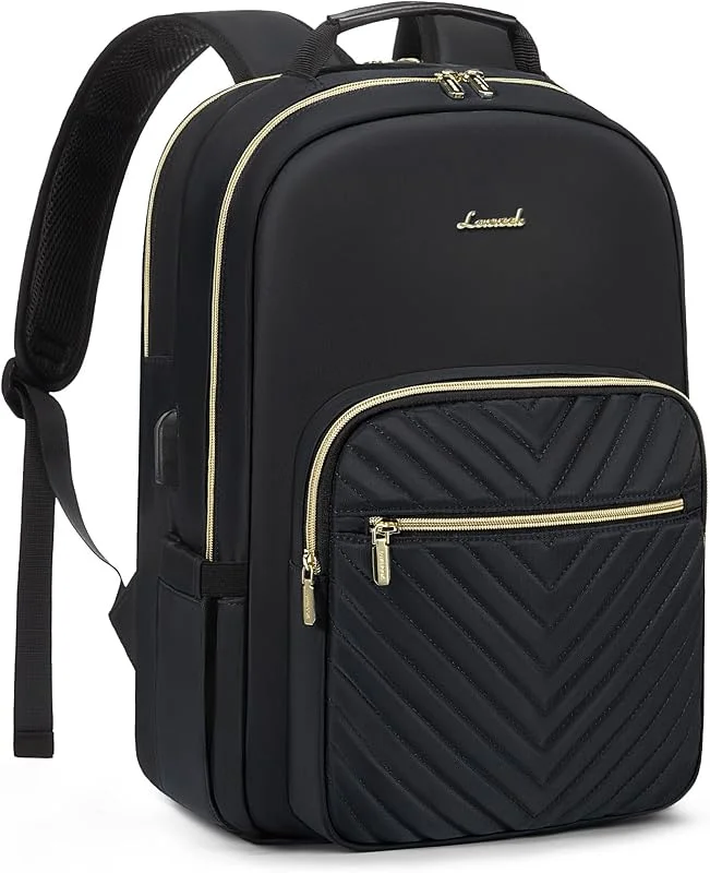 LOVEVOOK laptop-ryggsäck dam, Laptopväska Ryggsäck dam, Vattentät Skolryggsäck Flickor tonåring, Arbetsryggsäck Affärsresa Ryggsäck Reseryggsäck med Laptopfack och USB-laddningsport — Datortillbehör