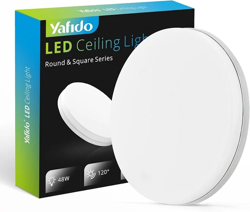 Yafido LED Taklampa Ultratunn 48W 4320lm Takljus Takbelysning 4500K Neutral vit LED Belysning för Sovrum Korridor Balkong Hall Ø30cm — Smart belysning