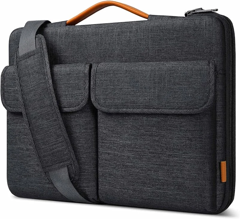 Inateck Grå Polyester Laptopväska Fodral Vuxen Unisex Satchel HANDBAG — Datortillbehör