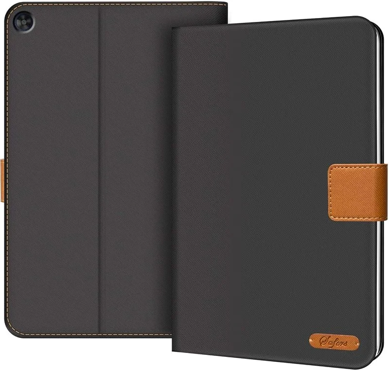 Verco Fodral för Huawei MatePad T 10 9, 7, MatePad T 10s 10, 1 skyddande fodral för surfplatta stativfunktion, svart — Mobil och surfplatta