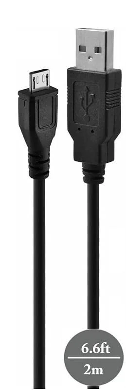 Extra lång – 2 m USB-kabel för Chromecast Ultra, Chromecast Audio, Roku Streaming Stick – AAA produkter — TV och streaming