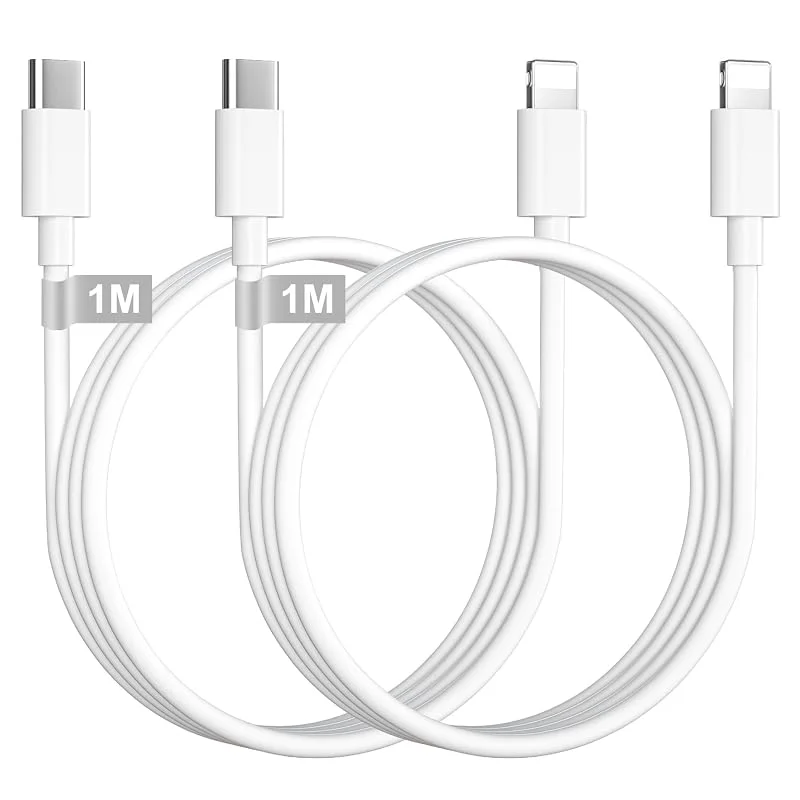 USB C till Lightning-kabel 1M 2Pack, MFi-certifierad iPhone Laddningskabel — Mobil och surfplatta