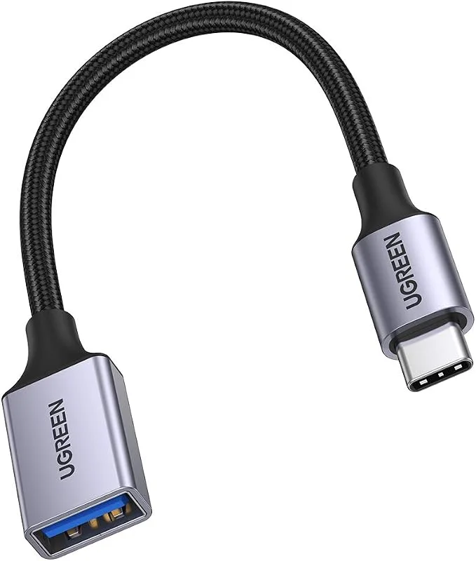 UGREEN OTG-adapter, USB-C till USB, 10 Gbps överföringshastighet (grå) — Laddning och kablar
