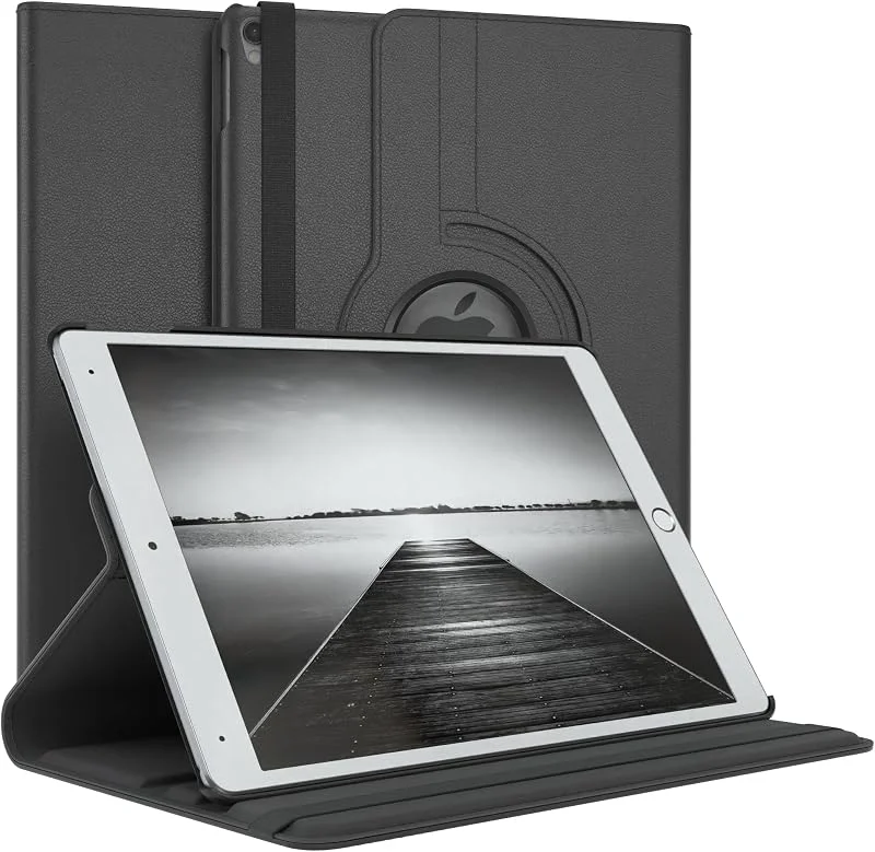 EAZY CASE - Fodral för surfplatta iPad Air 3 (2019) Skyddsfodral 10, 5 tum Rotationsfodral för att ställa den upp Vändbart fodral 360° roterbart med ståfunktion Fodral Konstläder Svart — Mobil och surfplatta