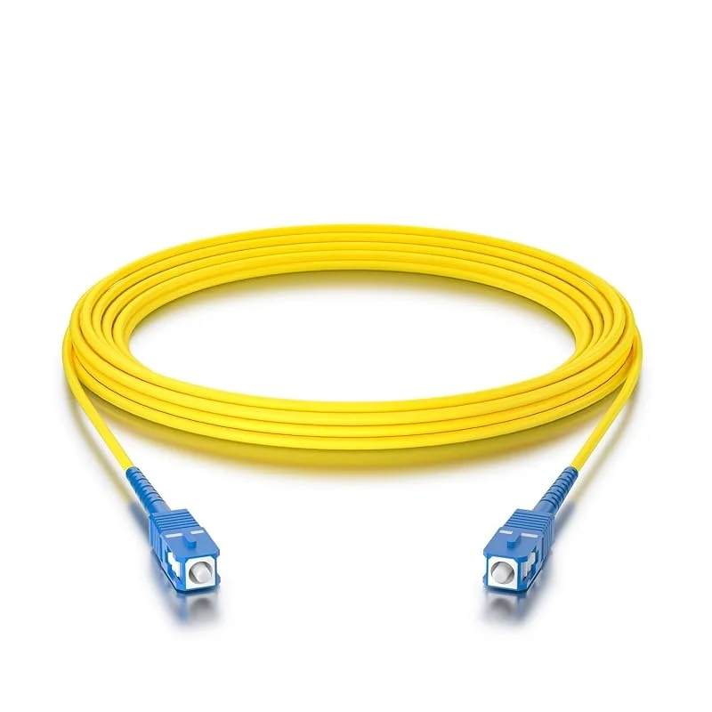 10Gtek OS2 SC till SC fiberoptisk kabel 10 m - 9, 125 enkelläges Simplex Fiberpatchkabel LSZH för Bidi SC Media Converter — TV och streaming