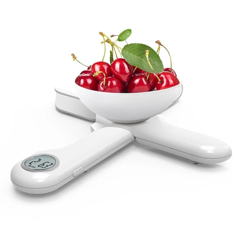 CAMRY Vikbar digital köksvåg, 5 kg, 11 lbs, vit — Kök & Hushåll
