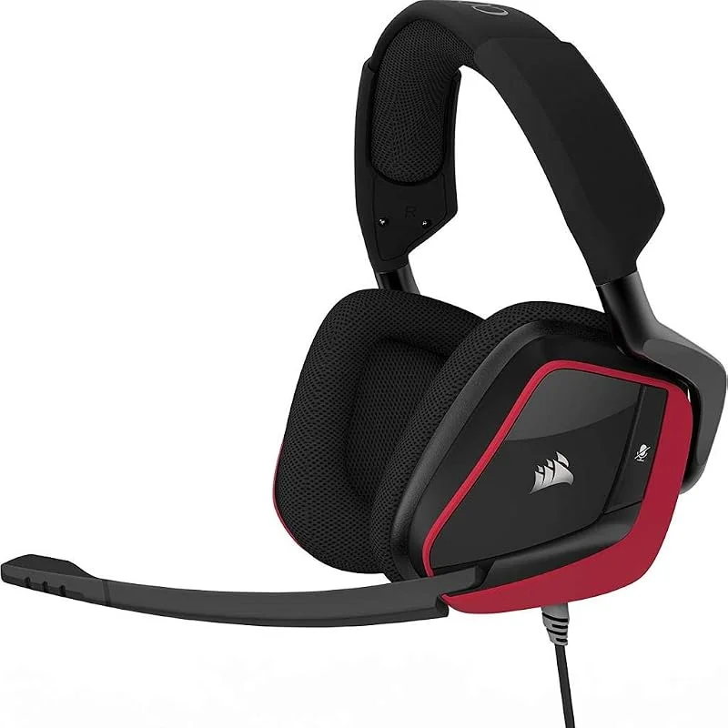 Corsair VOID PRO SURROUND spelheadset (PC, PS4, XONE, USB, 3, 5 mm, Dolby 7.1) röd — Hörlurar och ljud