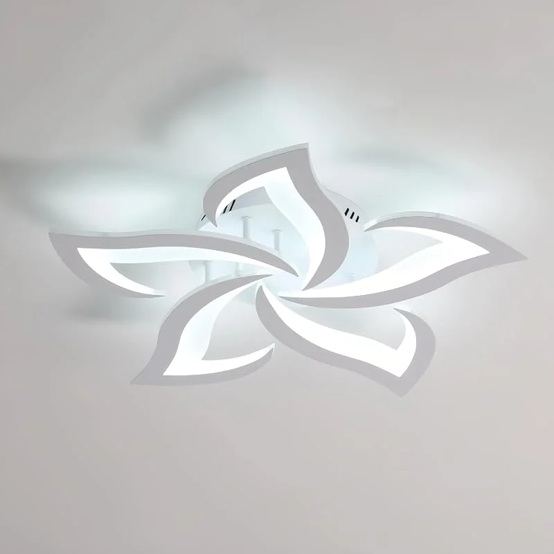 Comely LED Taklampa, 60W 6750lm Modern Taklampa, Petal Design Snygg LED för vardagsrum sovrum matsal badrum (Cool White 6500K, Diameter 60cm) — Smart belysning