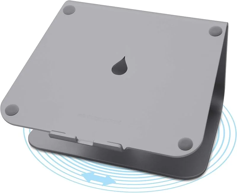Rain Design 10074 mStand360 Laptop Stand (Space Gray) - laptop-stativ med vridbar bas, rymdgrå för MacBook — Datortillbehör