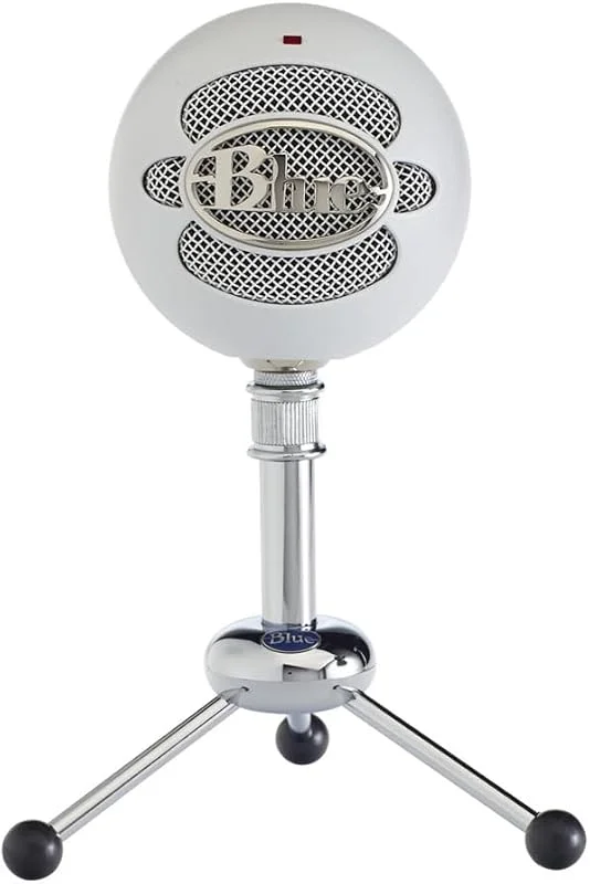 Blue Snowball USB-mikrofon för inspelning, streaming, podcasting — Hörlurar och ljud
