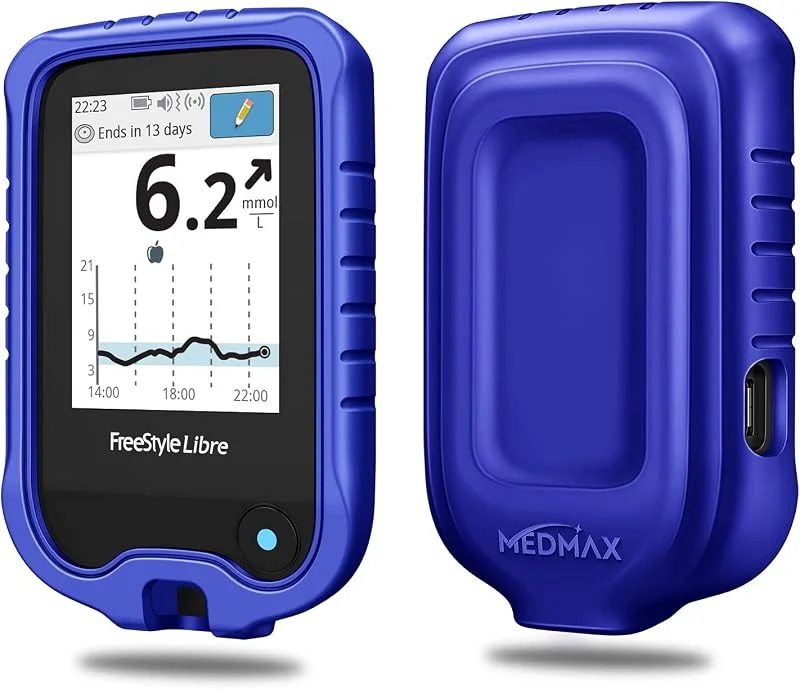 MEDMAX silikonfodral för Freestyle Libre 3 2, Libre Reader — Portabel digital och ljud