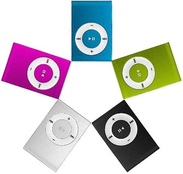 3, 5 mm USB 2.0 Mini MP3-spelare med klämma stöder TF-kort enkel ingen skärm — Portabel digital och ljud