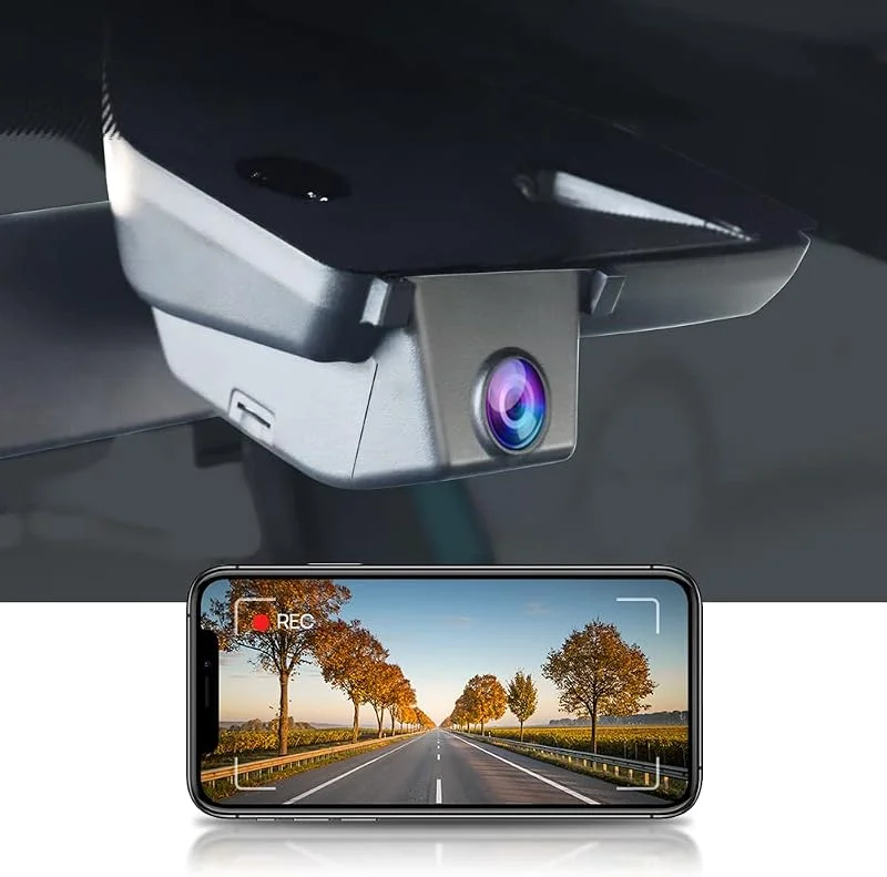Fitcamx Dashcam Lämplig för VW ID.3 2026 2025 2024 2023 2022 2021 2020 &Seat Cupra Born, 4K Bilkamera WiFi 2160P UHD, mörkerseende, OEM Volkswagen tillbehör, G-sensor, loop inspelning, Plug&Play, 64GB — Portabel digital och ljud