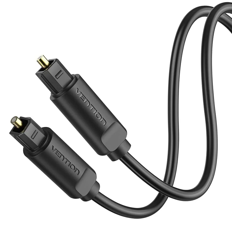 VENTION Optisk Kabel 2m TOSLINK Digital Ljudkabel för Soundbar, TV, Hemmabio, PS4, Xbox [S, PDIF] LG, Samsung, Sony PRO-Serie — TV och streaming