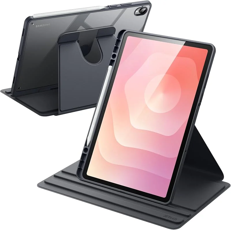 JETech Roterande Fodral för Samsung Galaxy Tab S11, Grå — Mobil och surfplatta