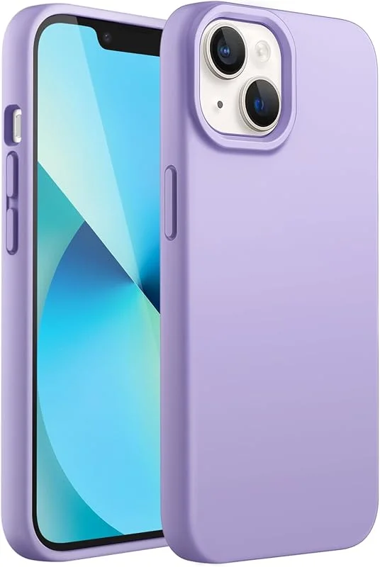 JETech Silikonskal för iPhone 13, Ljuslila — Mobil och surfplatta
