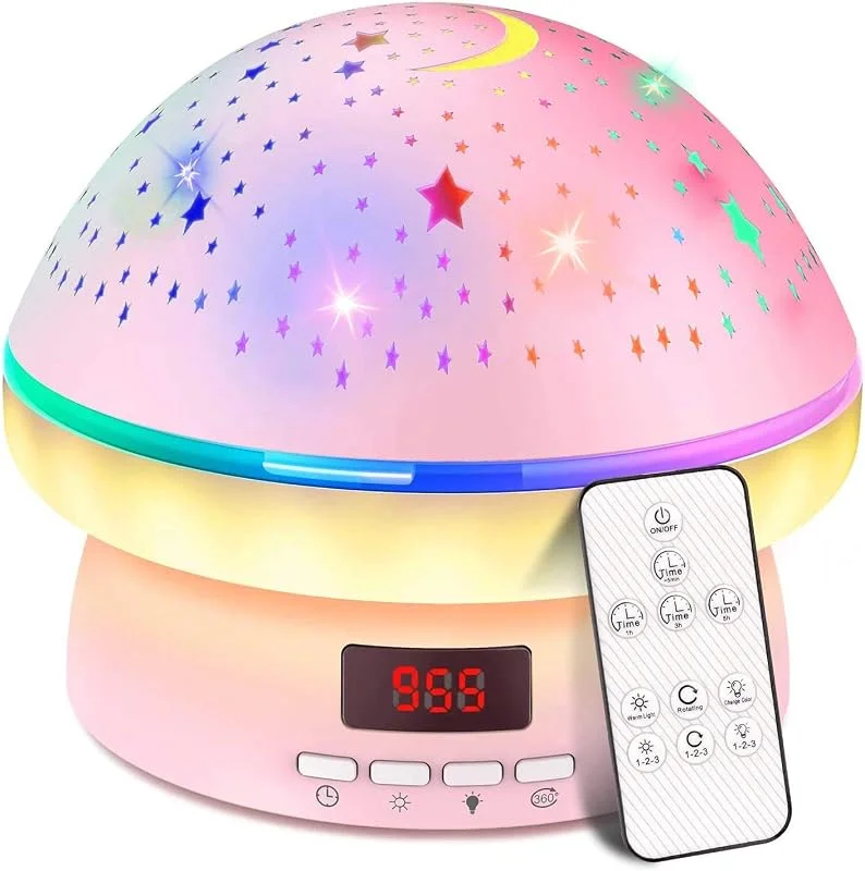 Flickor Leksaker för 2-8 år gamla barn, timer rotation stjärnprojektor nattlampa för barn i åldrarna 3-8 år, leksaker för 2-9 år gamla pojkar flickor, födelsedagspresenter gåvor för flickor jul strumpfyllning för barn ålder 4-9 — Smart belysning