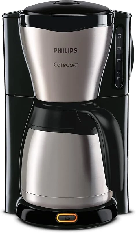Philips Café Gaia Kaffebryggare, med termoskanna i rostfritt stål, 1, 3 L — Kök & Hushåll
