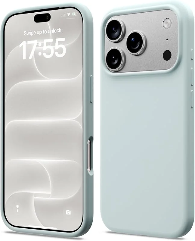 ACRONIX för iPhone 17 Pro fodral, smalt flytande silikonskydd suckulent — Mobil och surfplatta