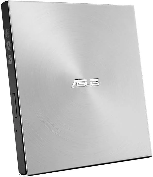 Asus ZenDrive U7M extern DVD-brännare (för Apple MacBook & Windows-PC, Notebooks, inklusive 2 x M-diskämnen, bränningsprogram och Nero Backup App, M-Disc Support, USB 2.0) silver — Portabel digital och ljud