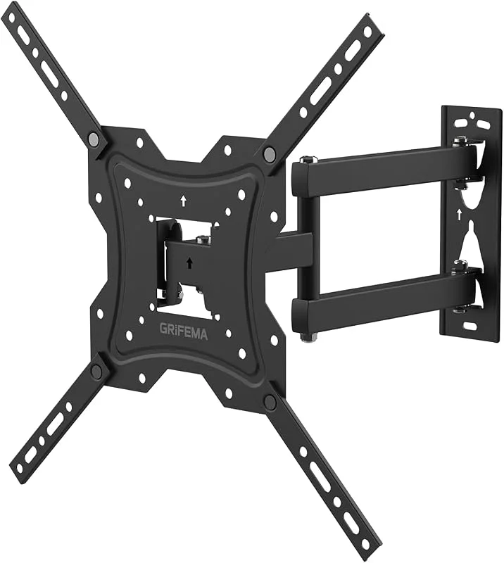 GRIFEMA GB1004 TV Wall Stand 26-55 ", Turn, Tilt, Extend and Retract for Best View Angle, Up to 30kg, Max VESA 400x400mm, Black — TV och streaming
