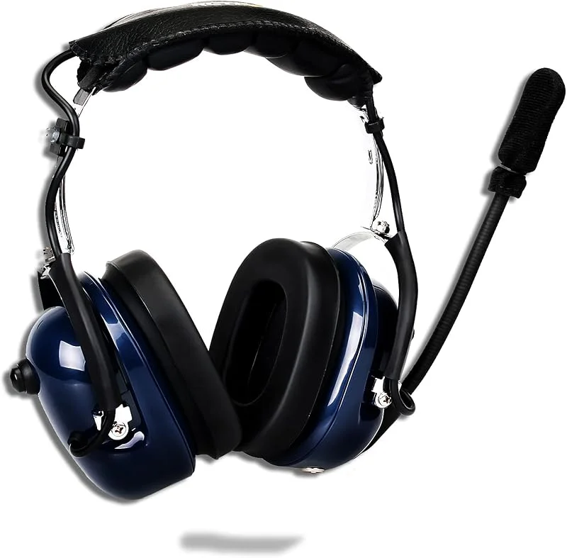 Retevis Brusreducerande hörlurar luftfart over-ear hörlurar kompatibla RT24 RT27 RT22 Baofeng BF-888S Kenwood TYT Walkie Talkie (1 st) — Hörlurar och ljud