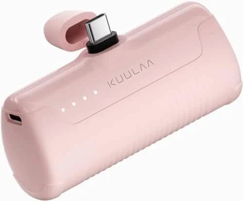 Kuulaa Bärbar laddare USB C Power Bank 4 500 mAh liten Android mobiltelefon laddare kompakt bärbart batteripaket kompatibelt med iPhone 15, Samsung Galaxy, motorcykel, LG, Pixel blå — Mobil och surfplatta